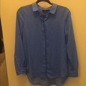 Blue/Lavender Long sleeve Dress shirt